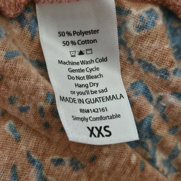 Floral Pattern Short Sleeve Shift Dress Size XXS - Picture 4 of 5